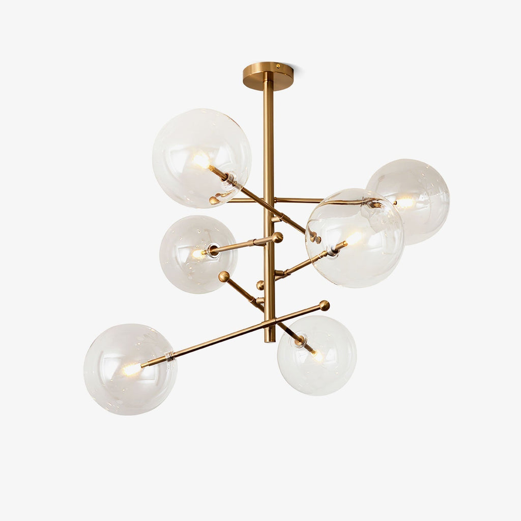 Orbit Chandelier en Verre Contemporain - Neutralighting