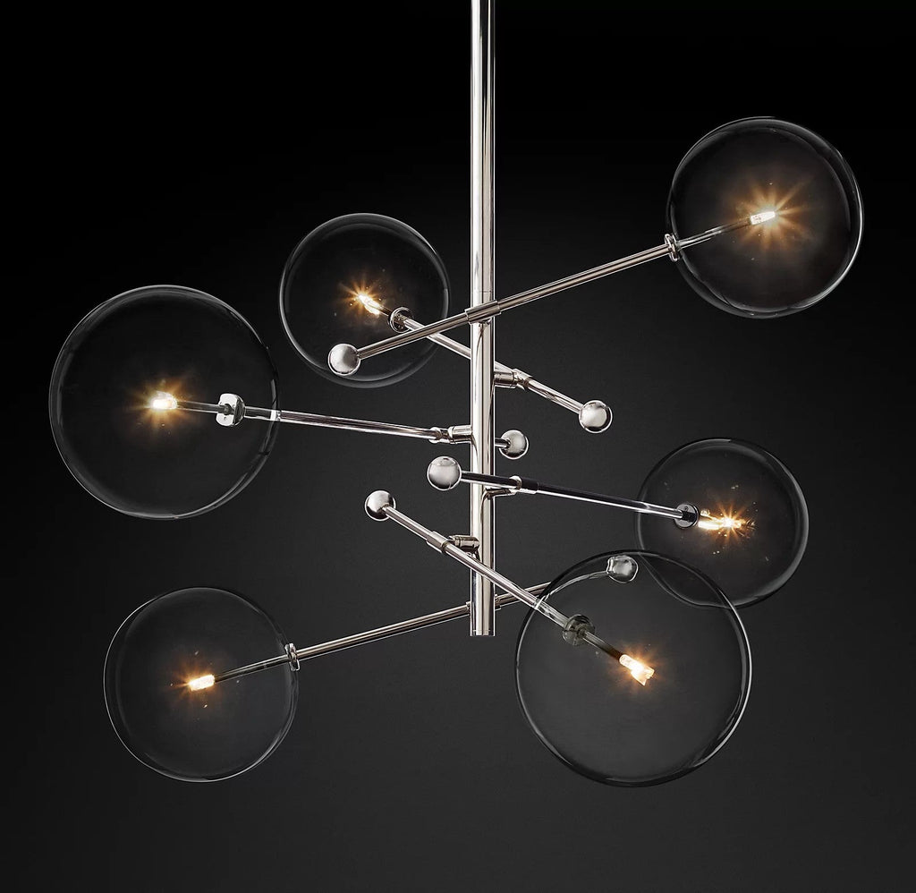 Orbit Chandelier en Verre Contemporain - Neutralighting