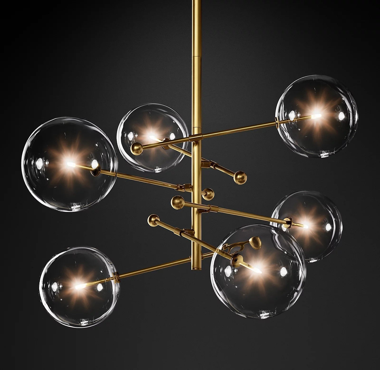 Orbit Chandelier en Verre Contemporain - Neutralighting