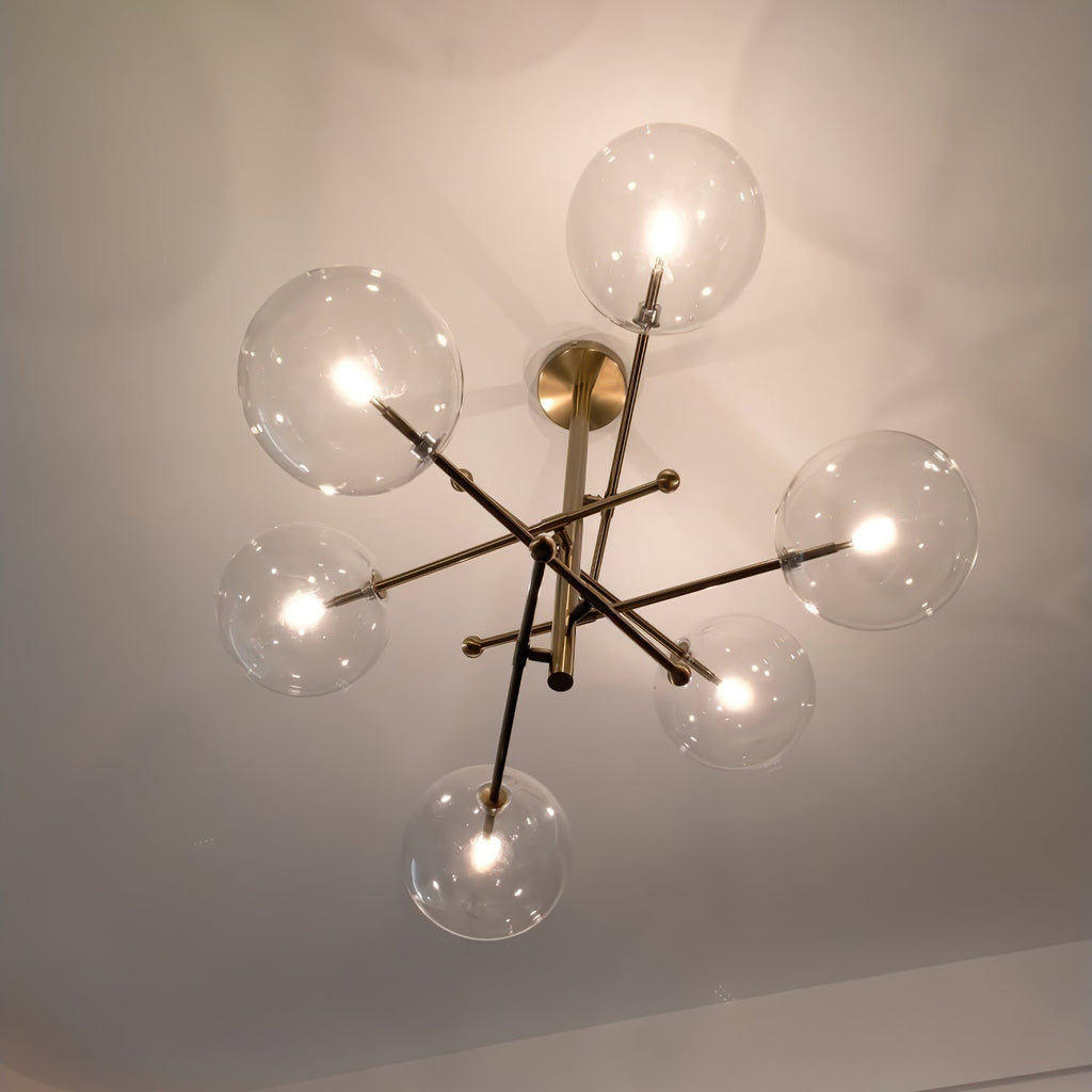 Orbit Chandelier en Verre Contemporain - Neutralighting