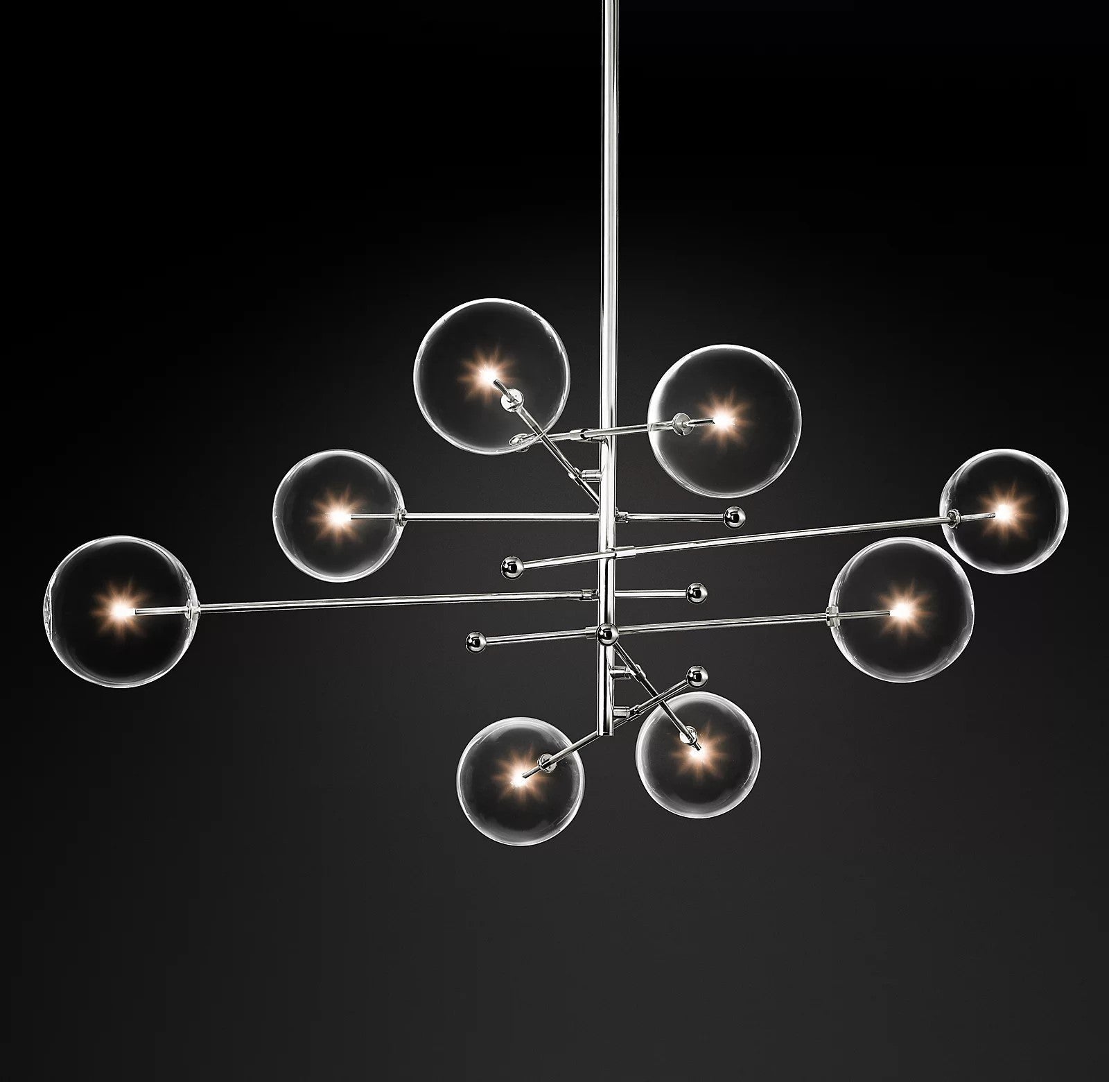 Orbit Chandelier en Verre Contemporain - Neutralighting