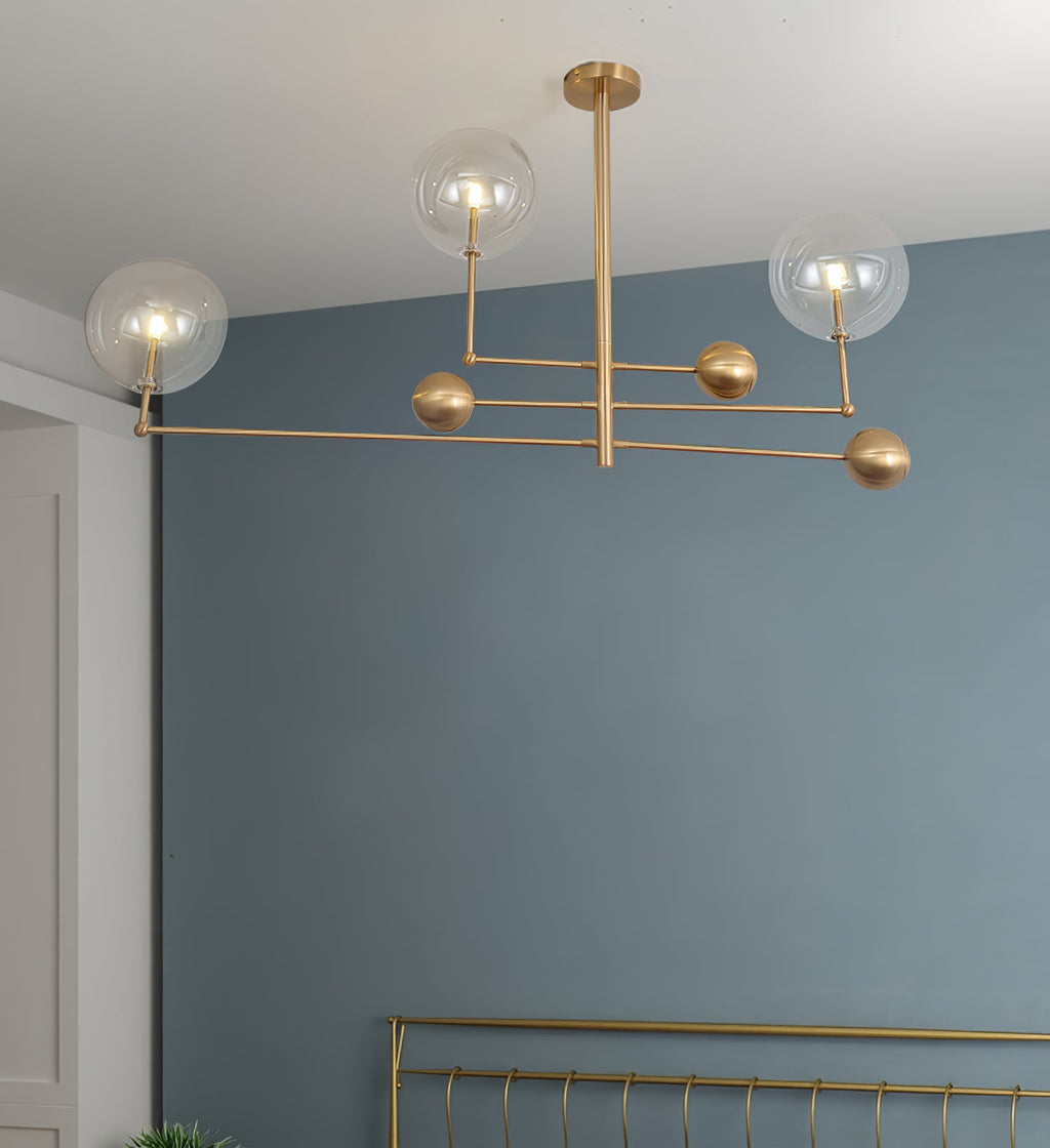 Orbit Chandelier en Verre Contemporain - Neutralighting