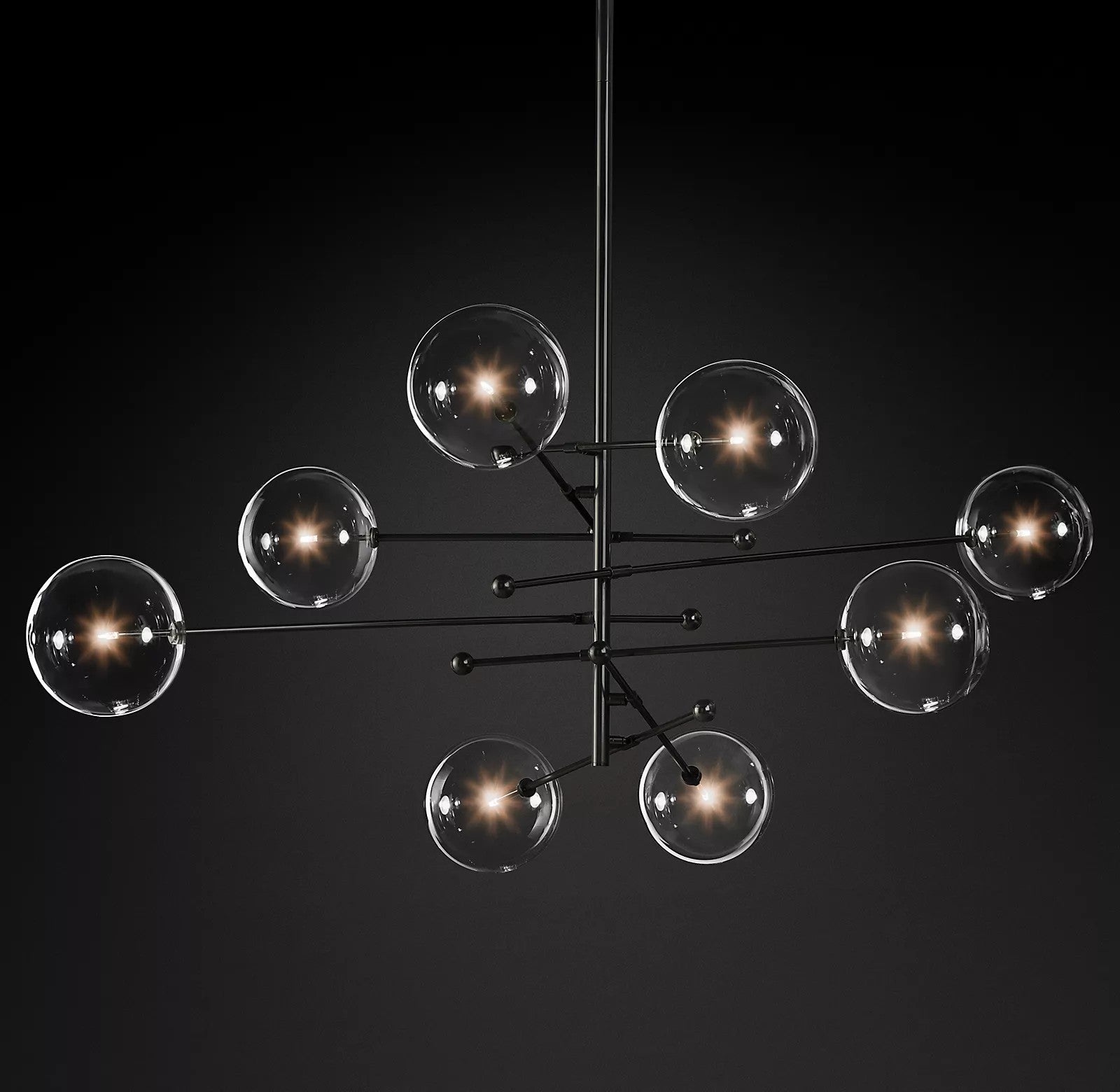Orbit Chandelier en Verre Contemporain - Neutralighting