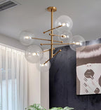 Orbit Chandelier en Verre Contemporain - Neutralighting
