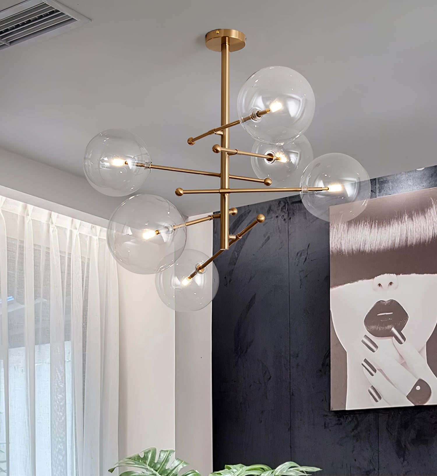 Orbit Chandelier en Verre Contemporain - Neutralighting