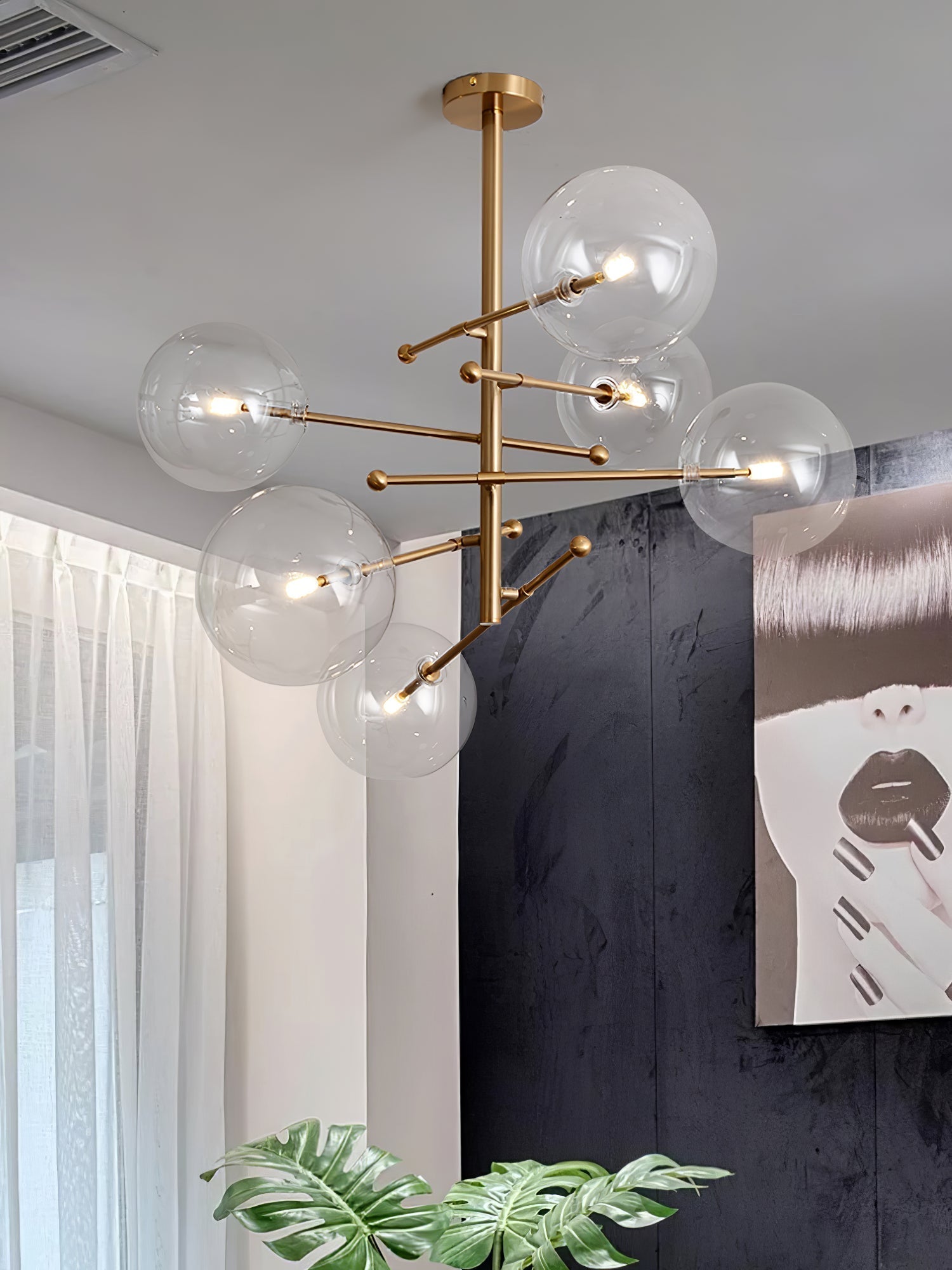 Orbit Chandelier en Verre Contemporain - Neutralighting