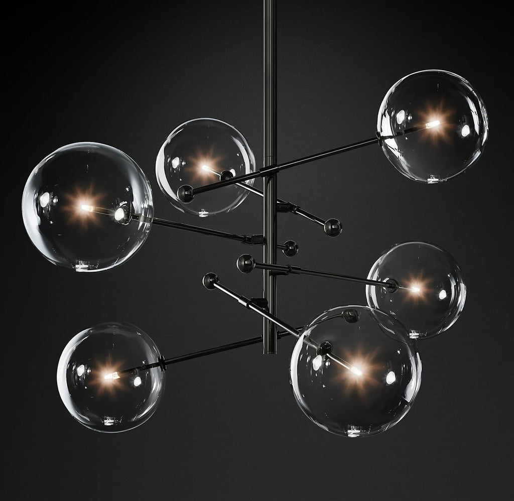 Orbit Chandelier en Verre Contemporain - Neutralighting