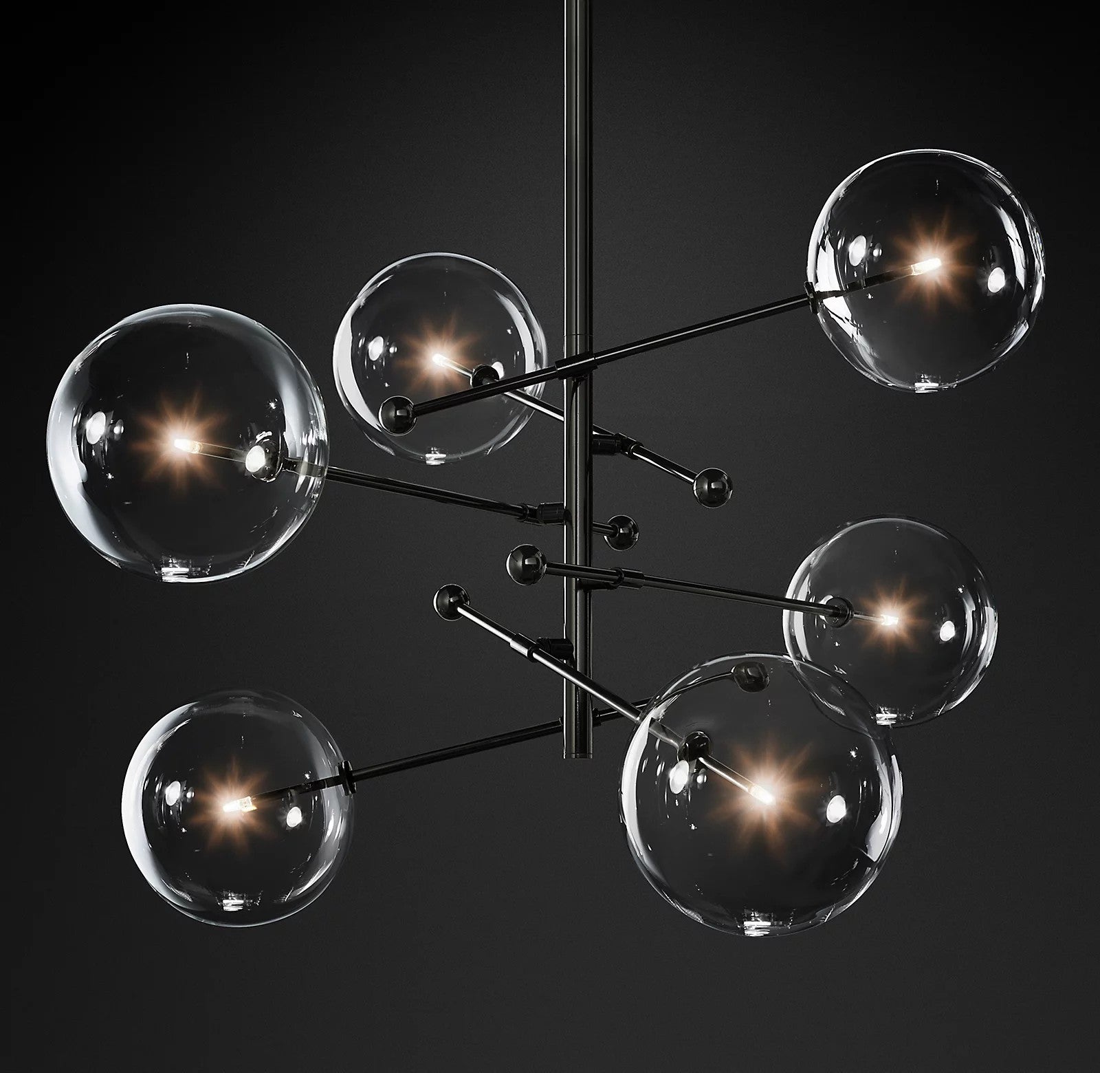 Orbit Chandelier en Verre Contemporain - Neutralighting