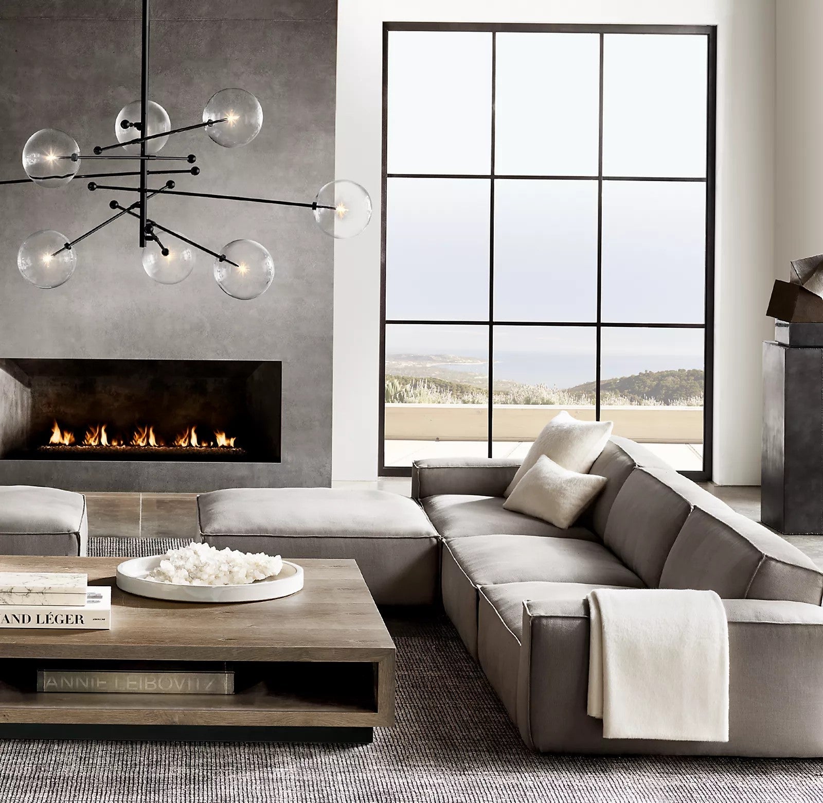 Orbit Chandelier en Verre Contemporain - Neutralighting