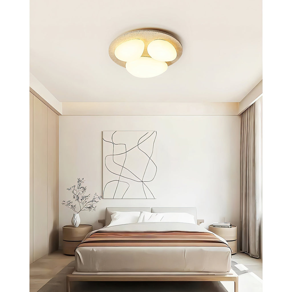 Lylaeen Plafonnier Moderne Et Minimaliste En Plastique Travertin - Neutralighting