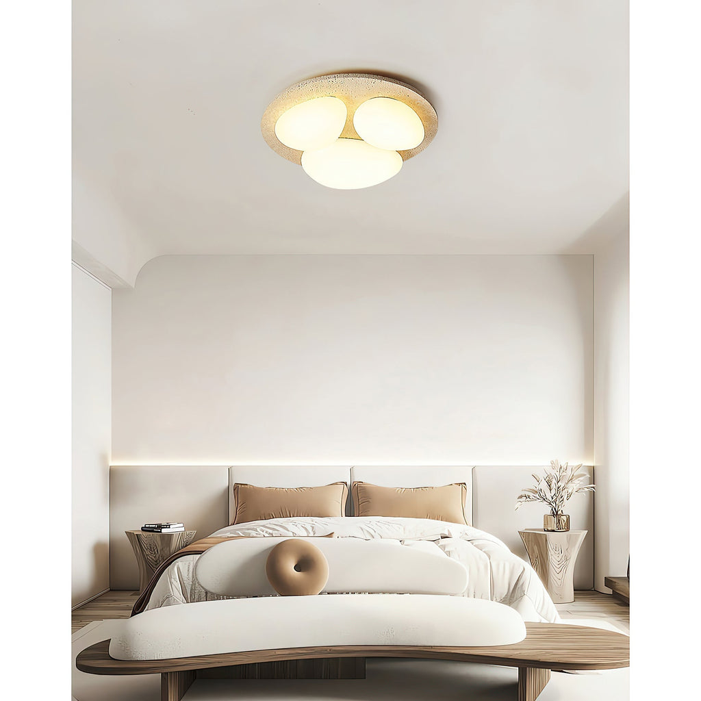 Lylaeen Plafonnier Moderne Et Minimaliste En Plastique Travertin - Neutralighting