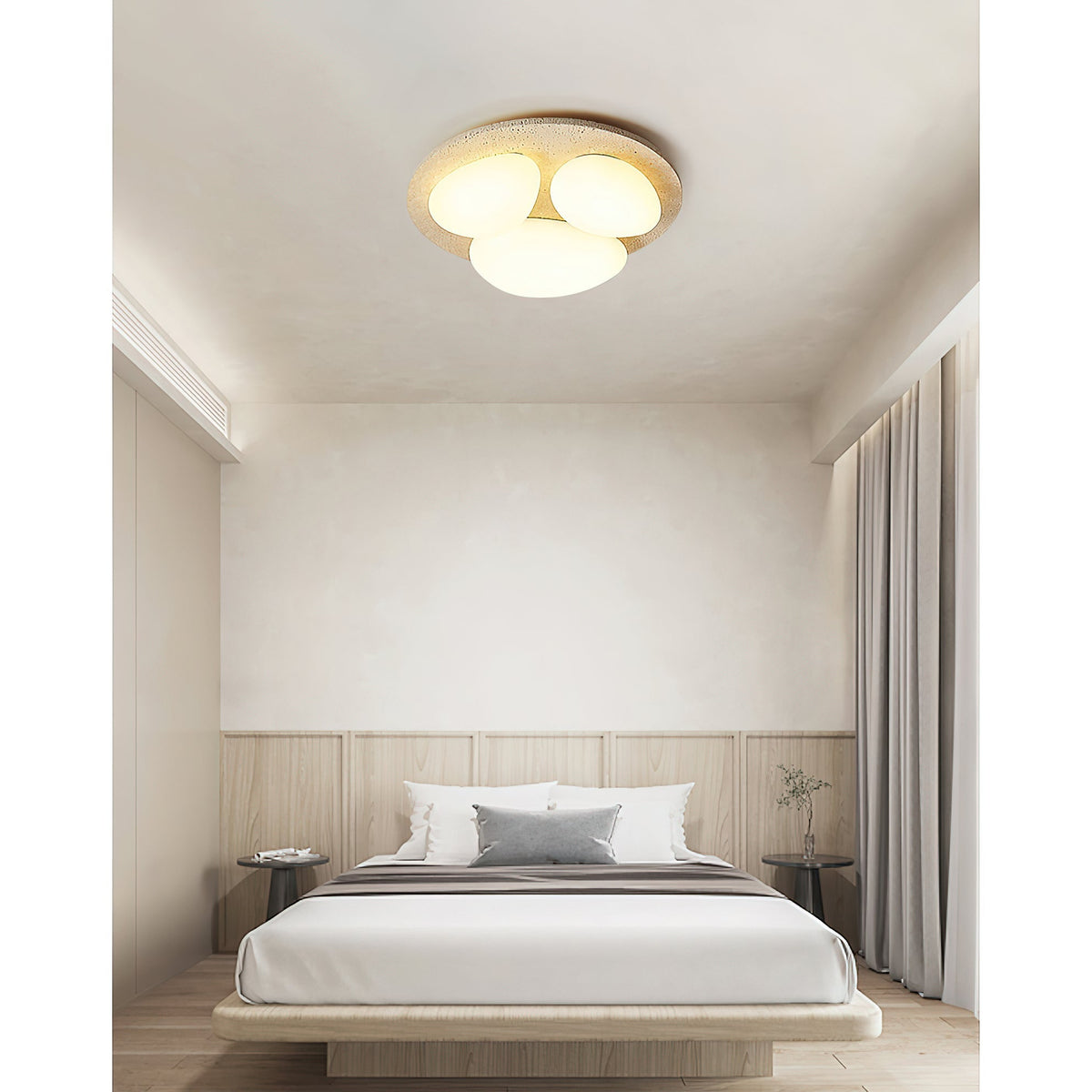 Lylaeen Plafonnier Moderne Et Minimaliste En Plastique Travertin - Neutralighting