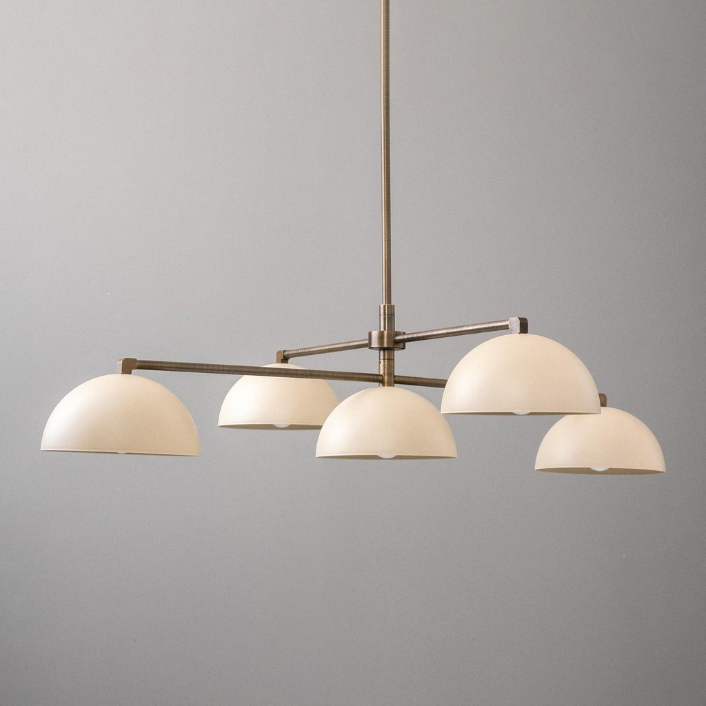 Vosole Lustre Industriel Vintage En Métal Et Laiton Linéaire - Neutralighting