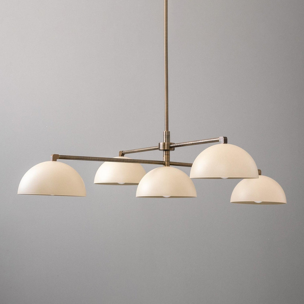 Vosole Lustre Industriel Vintage En Métal Et Laiton Linéaire - Neutralighting