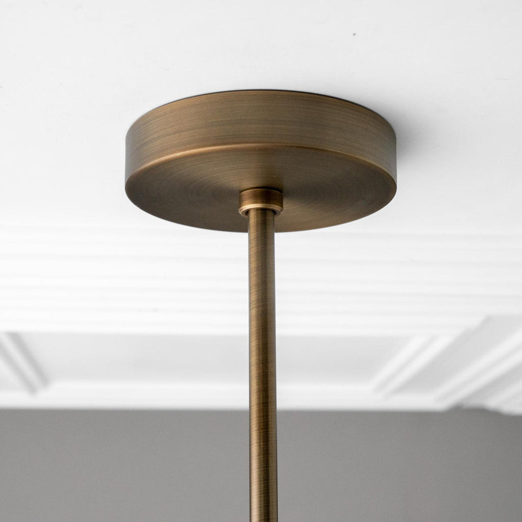 Vosole Lustre Industriel Vintage En Métal Et Laiton Linéaire - Neutralighting