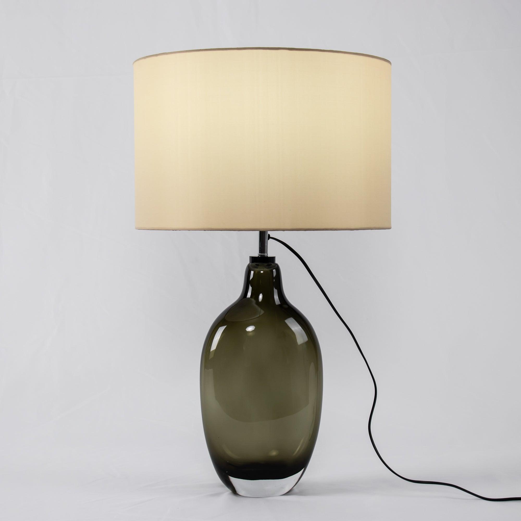Otheain Lampe de Table en Cristal et Tissu - Neutralighting
