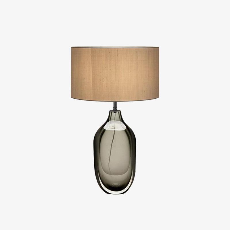 Otheain Lampe de Table en Cristal et Tissu - Neutralighting