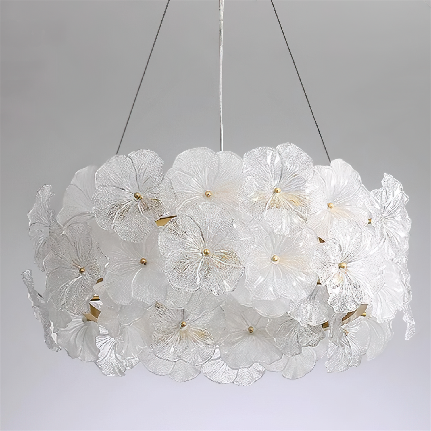 Glezen Lustre Verre Pétale Floral - Neutralighting