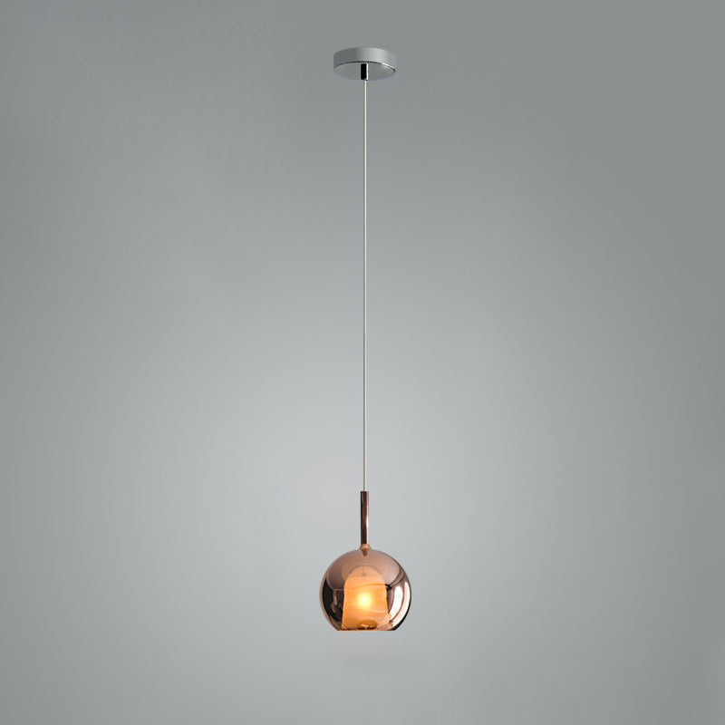 Lustra Suspension en Verre Fumé Rond - Neutralighting