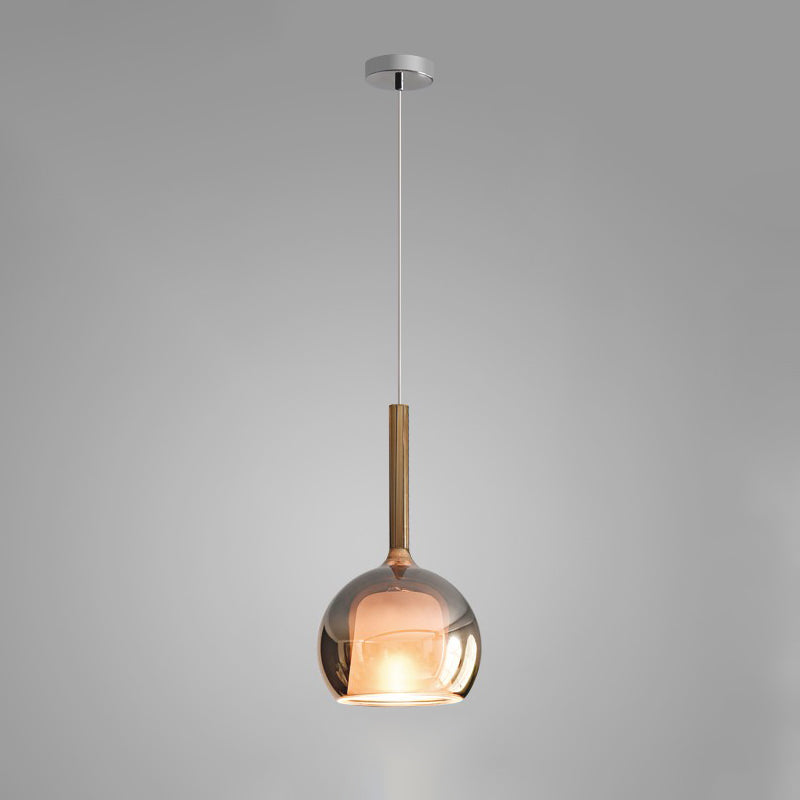 Lustra Suspension en Verre Fumé Rond - Neutralighting