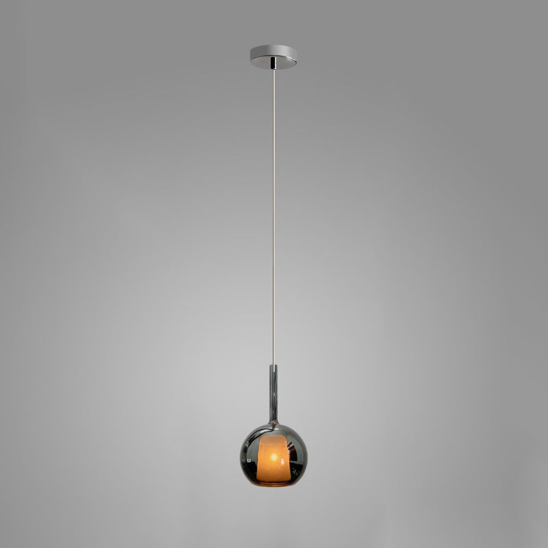 Lustra Suspension en Verre Fumé Rond - Neutralighting