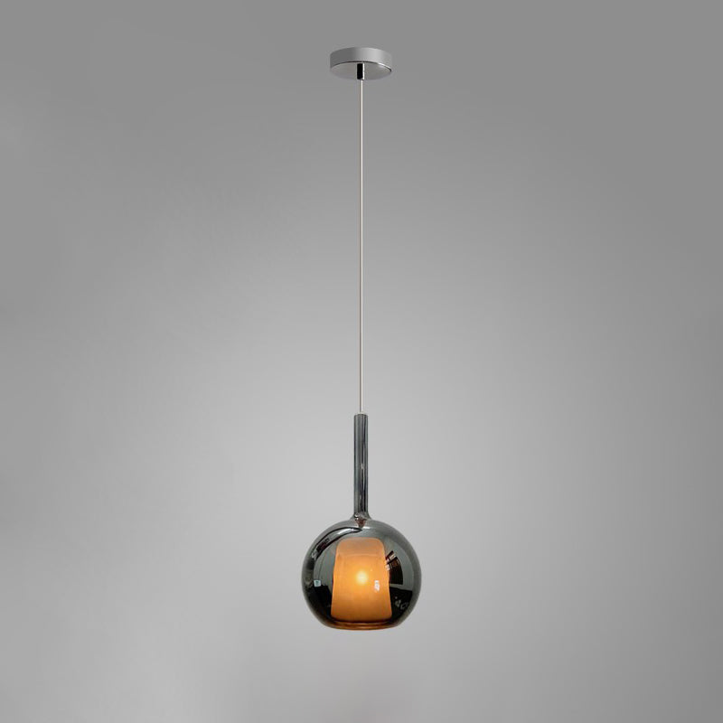 Lustra Suspension en Verre Fumé Rond - Neutralighting