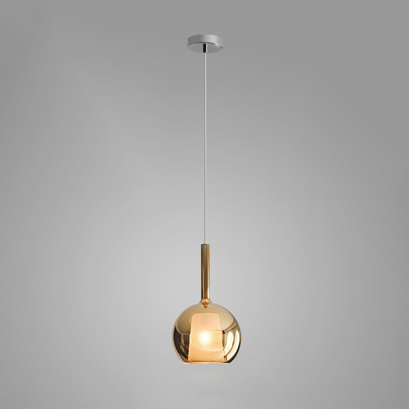 Lustra Suspension en Verre Fumé Rond - Neutralighting