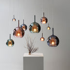 Lustra Suspension en Verre Fumé Rond - Neutralighting