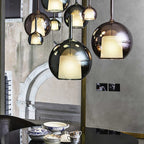 Lustra Suspension en Verre Fumé Rond - Neutralighting