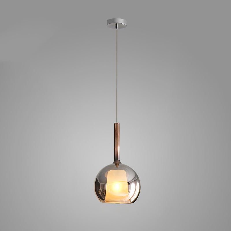 Lustra Suspension en Verre Fumé Rond - Neutralighting