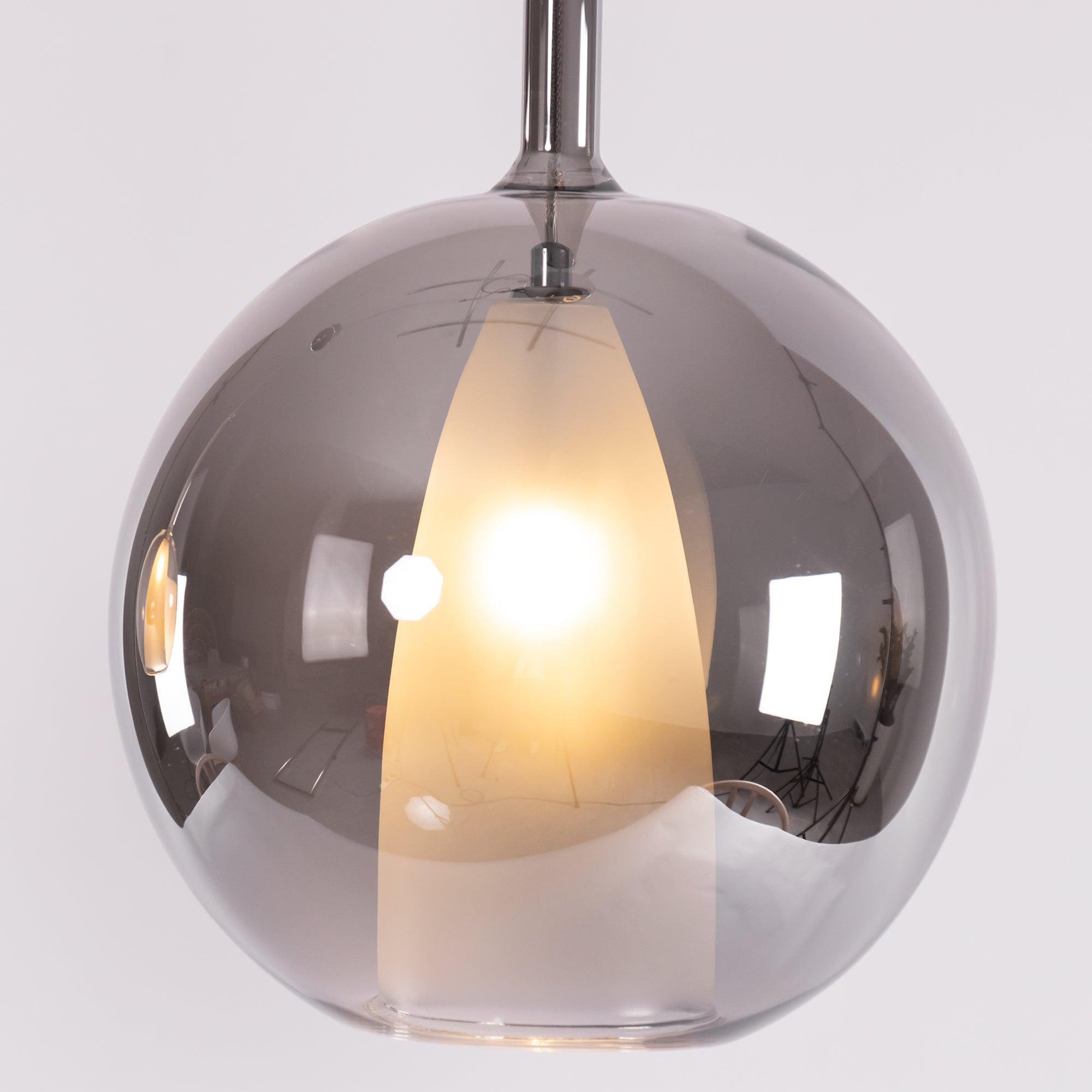 Lustra Suspension en Verre Fumé Rond - Neutralighting