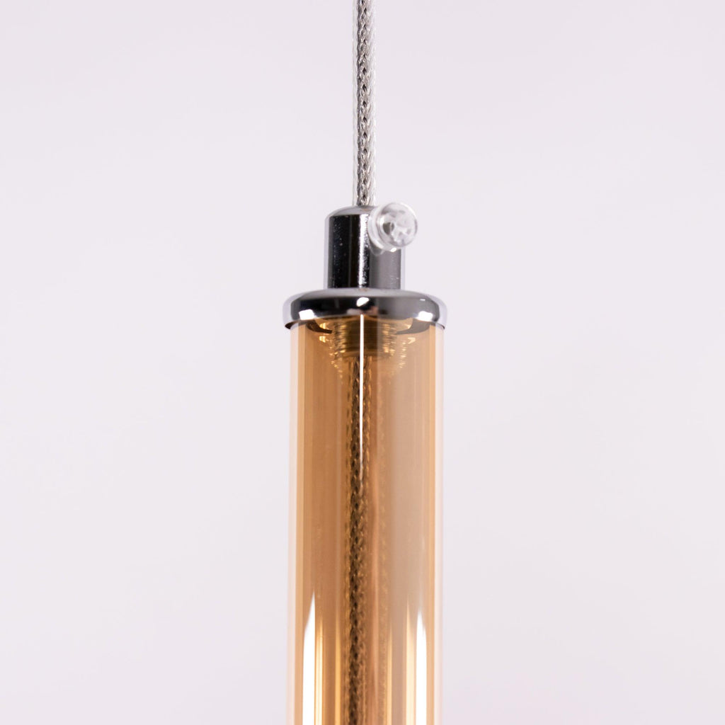 Lustra Suspension en Verre Fumé Rond - Neutralighting