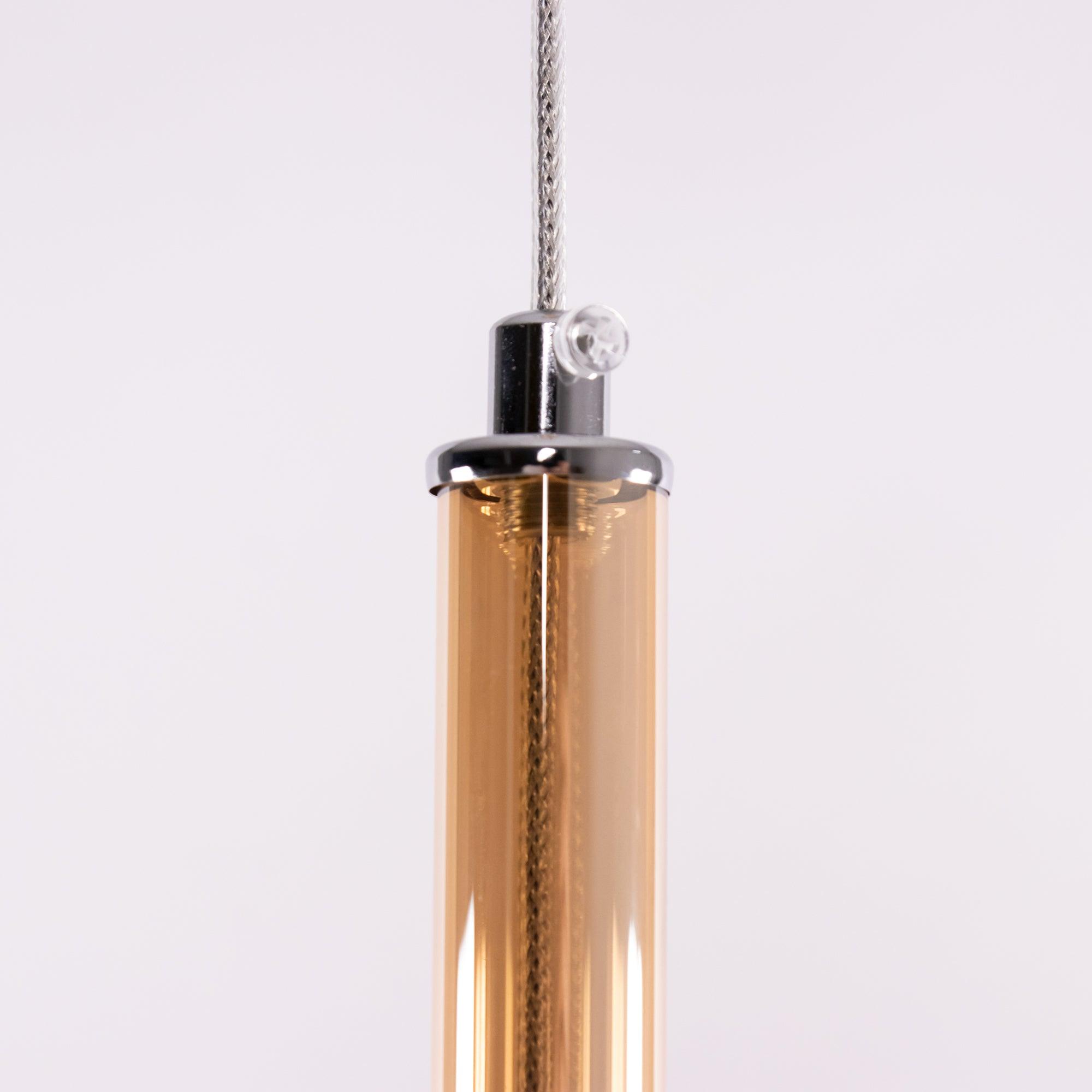 Lustra Suspension en Verre Fumé Rond - Neutralighting