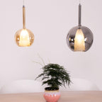 Lustra Suspension en Verre Fumé Rond - Neutralighting