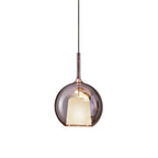 Lustra Suspension en Verre Fumé Rond - Neutralighting