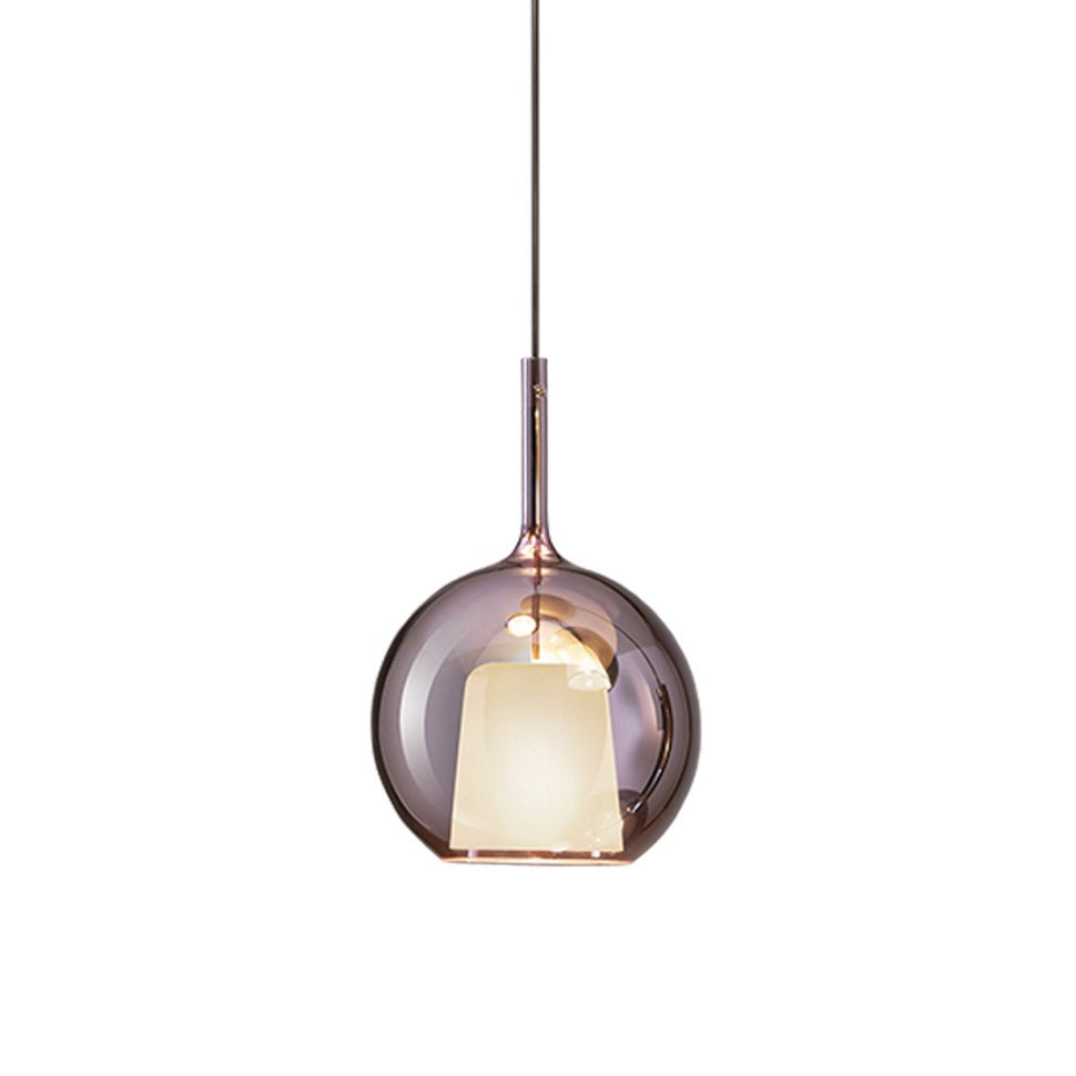 Lustra Suspension en Verre Fumé Rond - Neutralighting