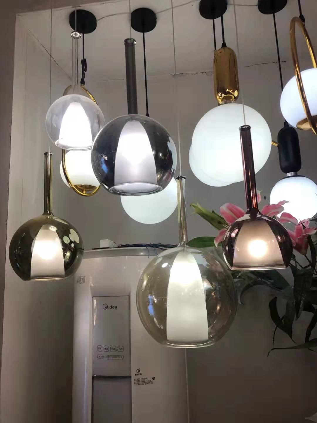 Lustra Suspension en Verre Fumé Rond - Neutralighting