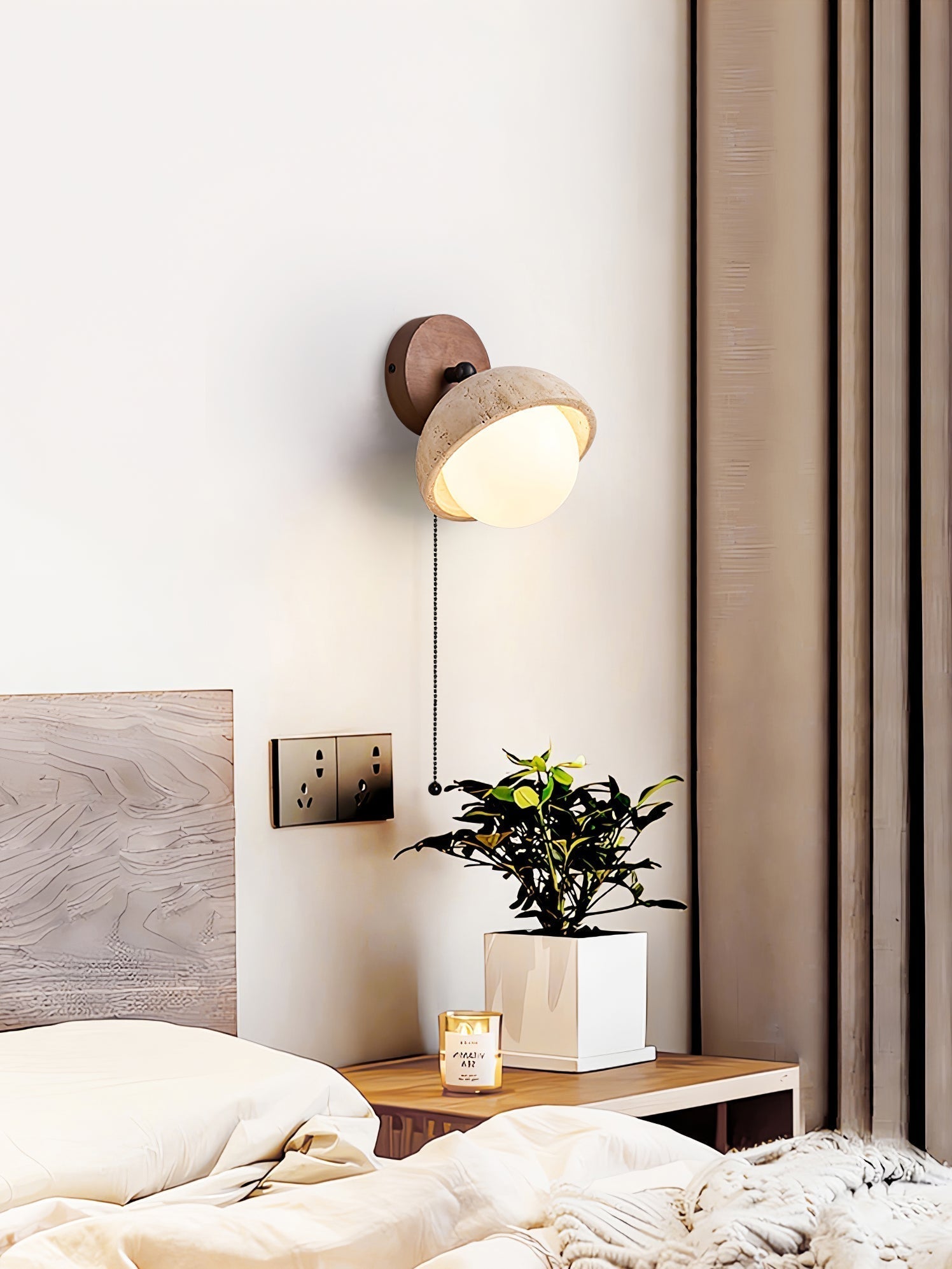 Avtale Applique Murale en Travertin en Forme D'Arc - Neutralighting