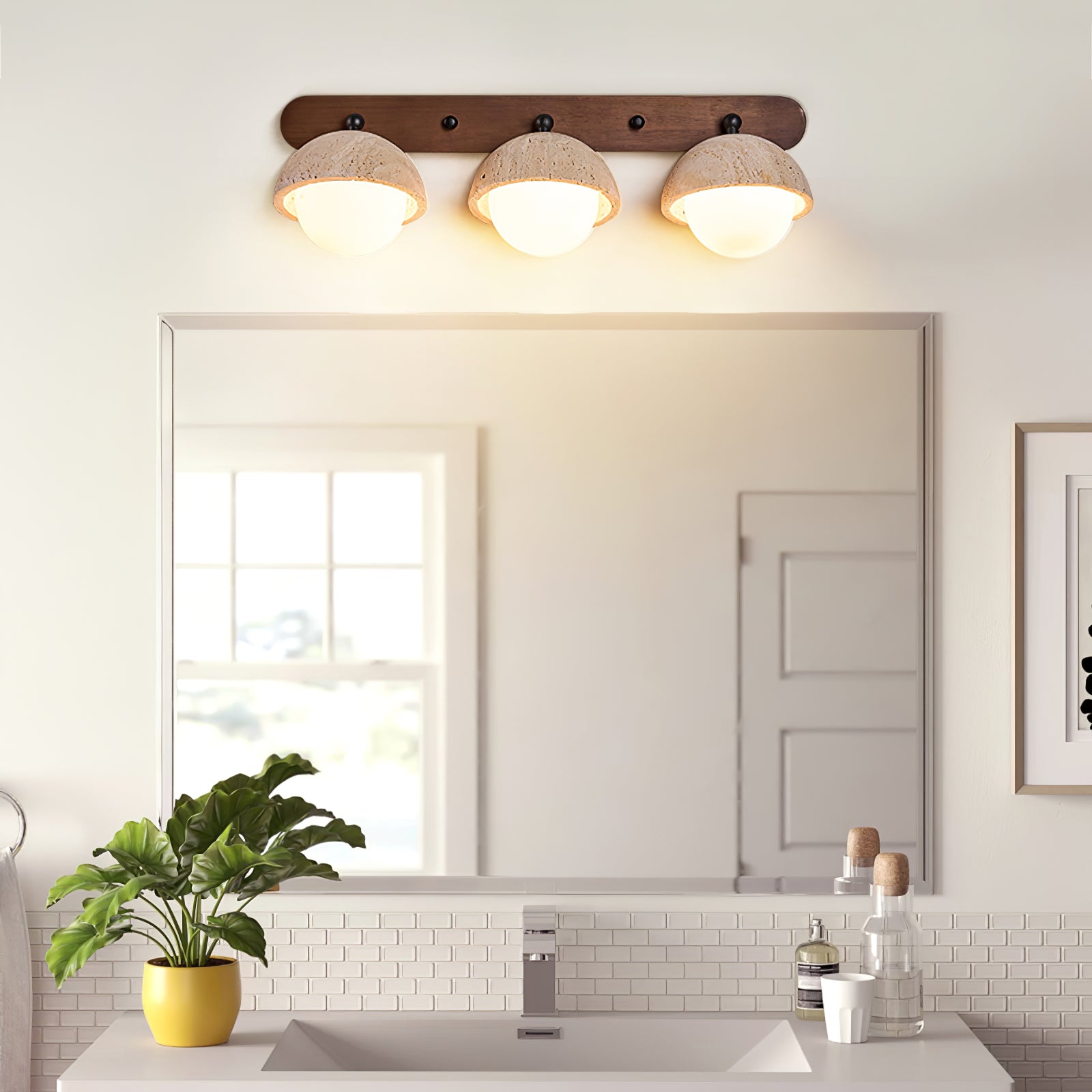 Avtale Applique Murale en Travertin en Forme D'Arc - Neutralighting