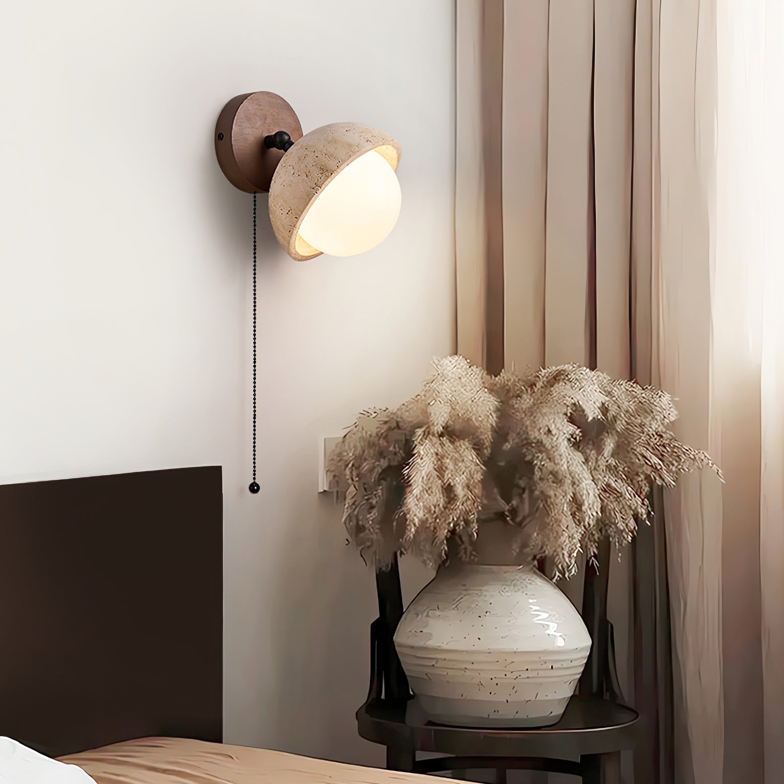 Avtale Applique Murale en Travertin en Forme D'Arc - Neutralighting