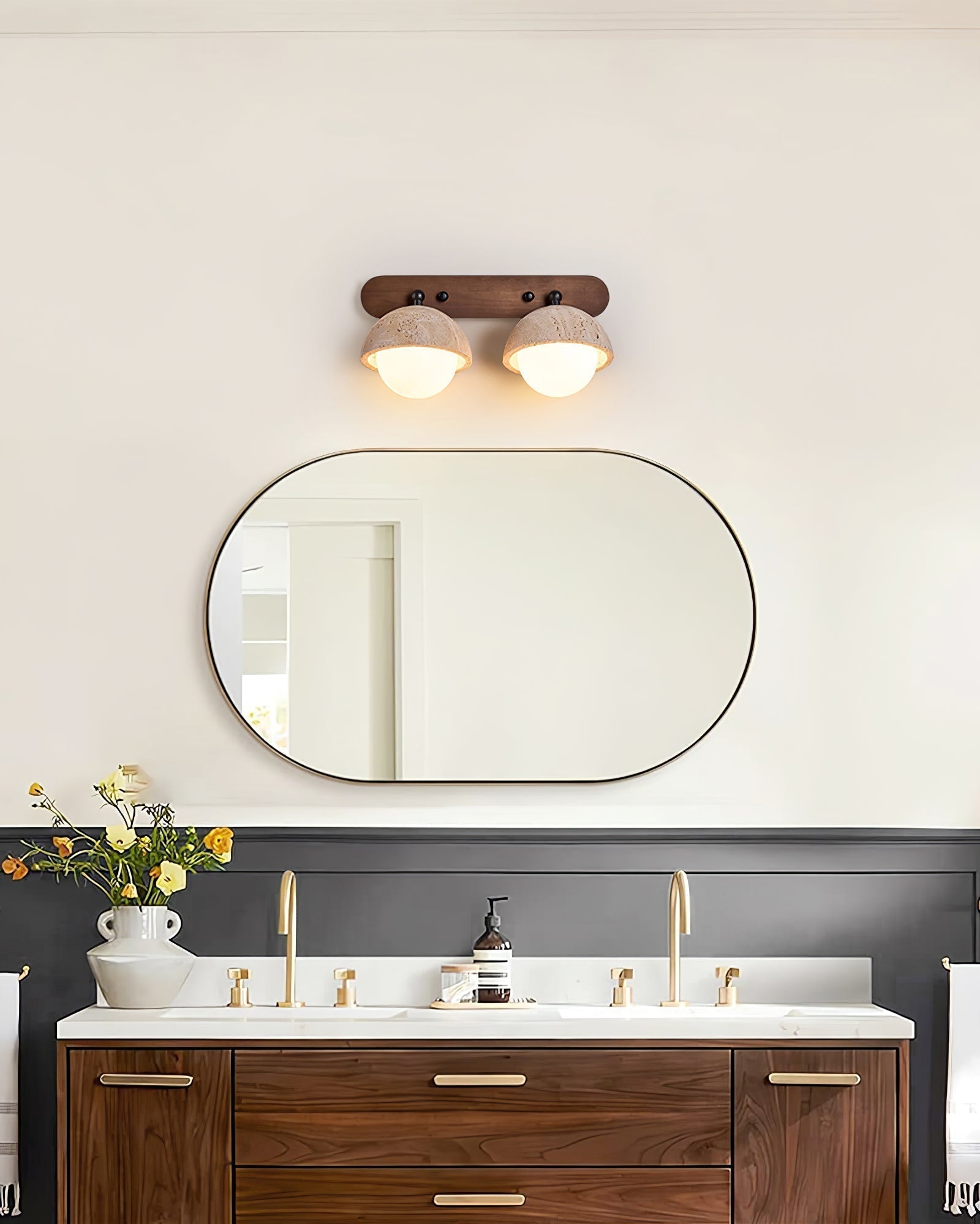 Avtale Applique Murale en Travertin en Forme D'Arc - Neutralighting