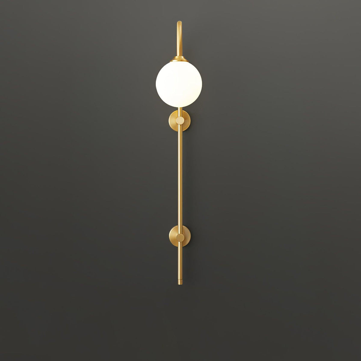 Nyvaris Applique Murale Minimaliste Laiton et Verre - Neutralighting