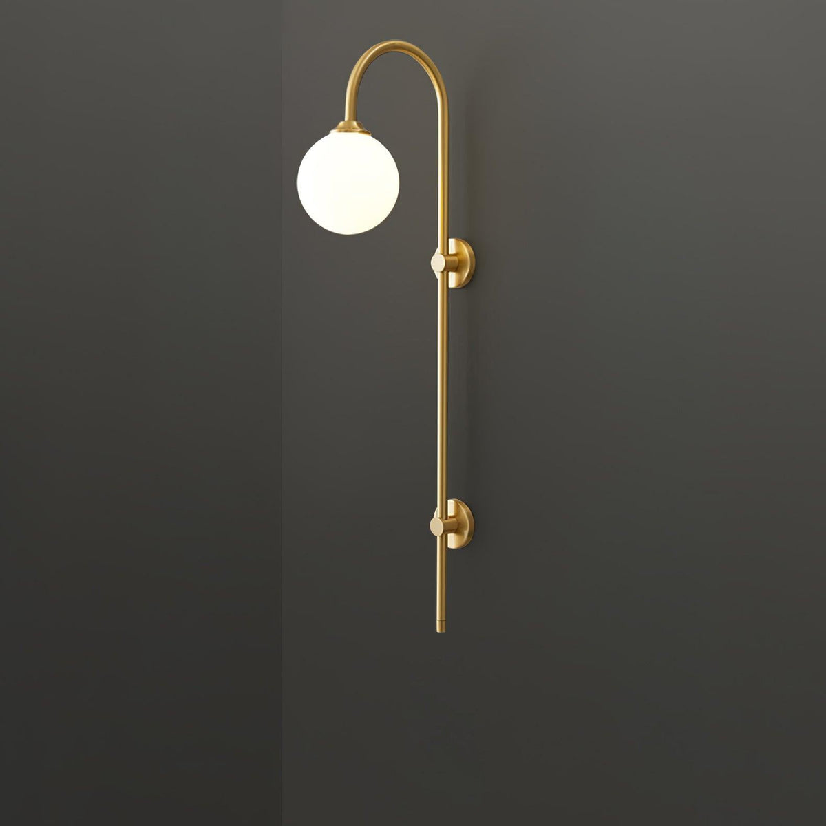 Nyvaris Applique Murale Minimaliste Laiton et Verre - Neutralighting