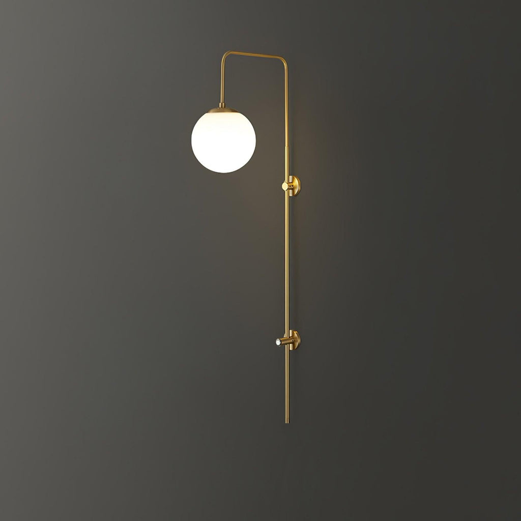 Nyvaris Applique Murale Minimaliste Laiton et Verre - Neutralighting