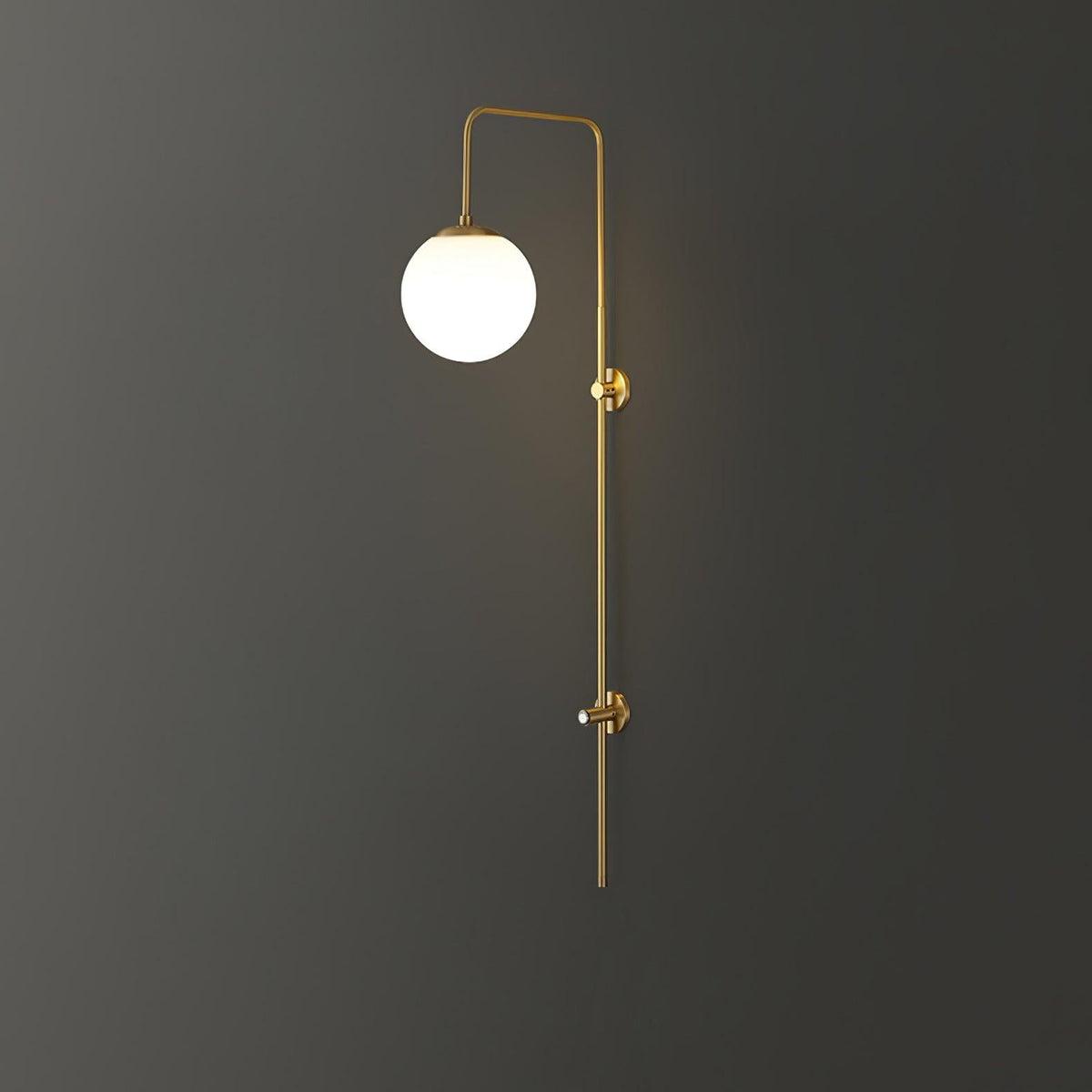 Nyvaris Applique Murale Minimaliste Laiton et Verre - Neutralighting