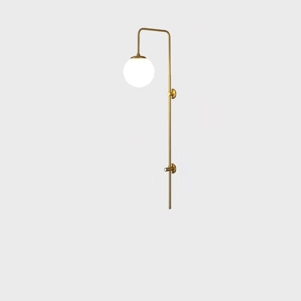 Nyvaris Applique Murale Minimaliste Laiton et Verre - Neutralighting