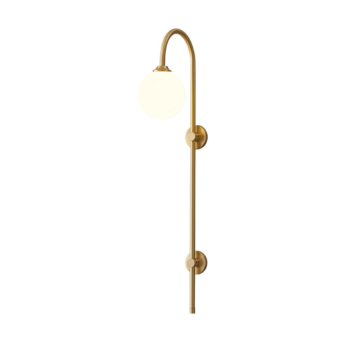 Nyvaris Applique Murale Minimaliste Laiton et Verre - Neutralighting