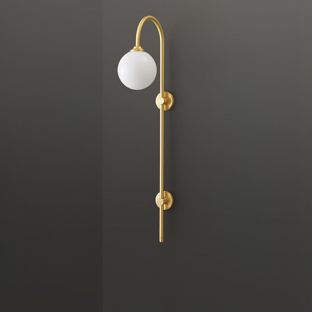 Nyvaris Applique Murale Minimaliste Laiton et Verre - Neutralighting