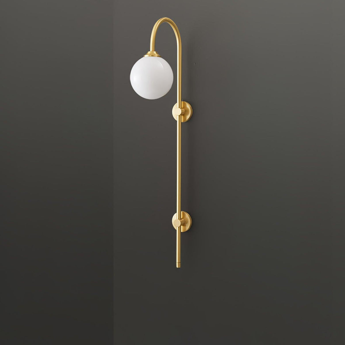 Nyvaris Applique Murale Minimaliste Laiton et Verre - Neutralighting