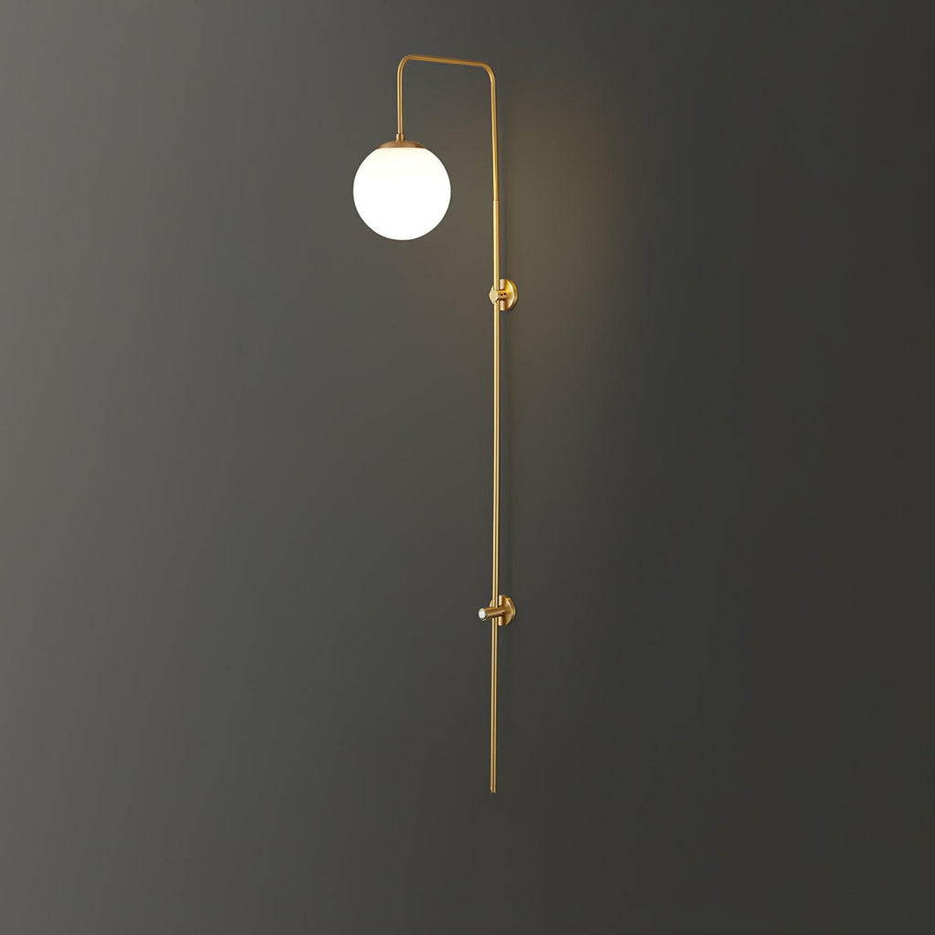 Nyvaris Applique Murale Minimaliste Laiton et Verre - Neutralighting